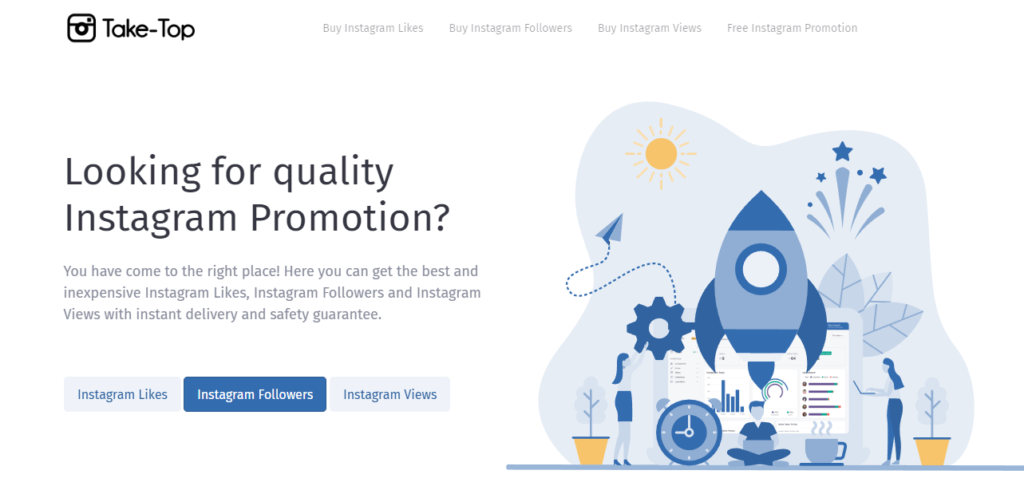 Take-Top : Free Instagram Promotion Followers and Likes